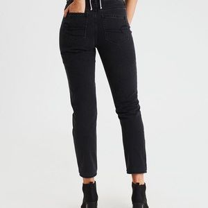 Ae black mom jeans